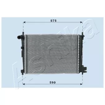 Radiateur, refroidissement du moteur ASHIKA RDA053066