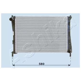 Radiateur, refroidissement du moteur ASHIKA RDA053069