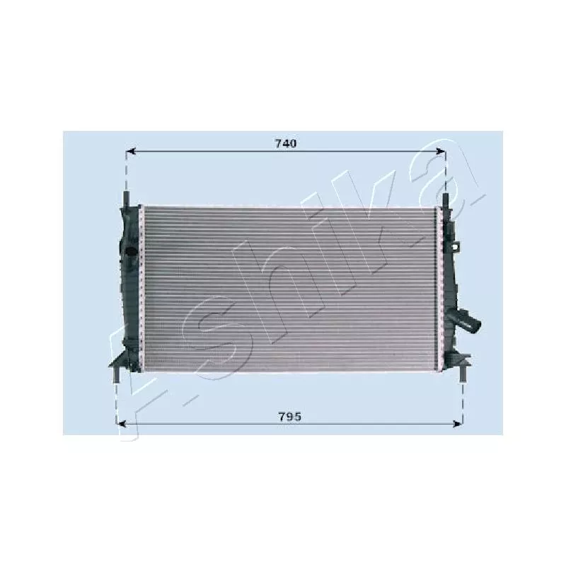Radiateur, refroidissement du moteur ASHIKA RDA053081