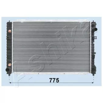 Radiateur, refroidissement du moteur ASHIKA RDA053105