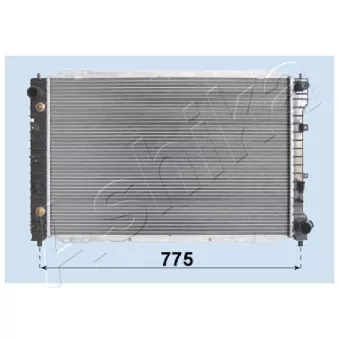 Radiateur, refroidissement du moteur ASHIKA RDA053108