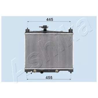Radiateur, refroidissement du moteur ASHIKA RDA153014