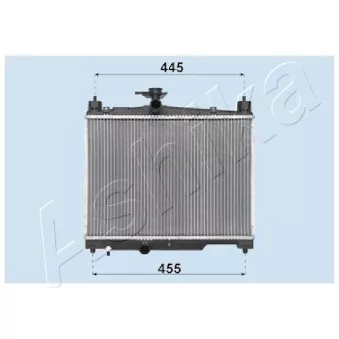 Radiateur, refroidissement du moteur ASHIKA RDA153041