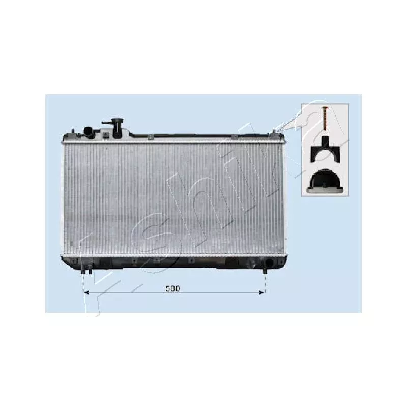Radiateur, refroidissement du moteur ASHIKA RDA153096