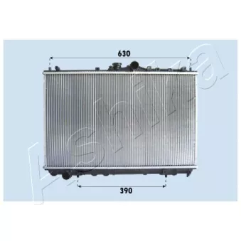Radiateur, refroidissement du moteur ASHIKA RDA163027
