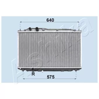 Radiateur, refroidissement du moteur ASHIKA RDA193022