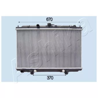 Radiateur, refroidissement du moteur ASHIKA RDA213043
