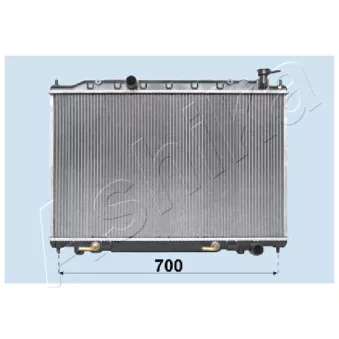 Radiateur, refroidissement du moteur ASHIKA RDA213050