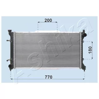 Radiateur, refroidissement du moteur ASHIKA RDA243001