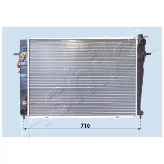 Radiateur, refroidissement du moteur ASHIKA RDA283086