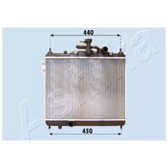 Radiateur, refroidissement du moteur ASHIKA RDA283093