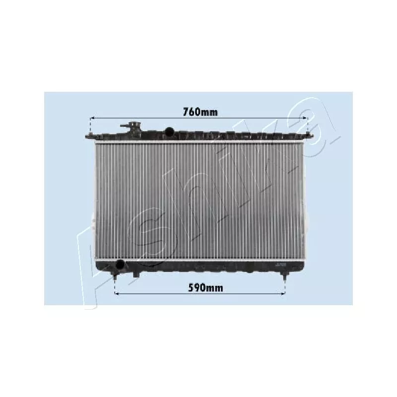 Radiateur, refroidissement du moteur ASHIKA RDA283095
