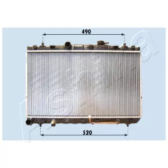 Radiateur, refroidissement du moteur ASHIKA RDA283100