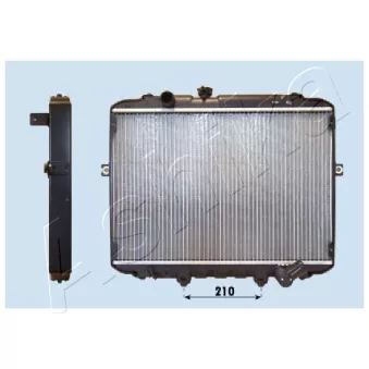Radiateur, refroidissement du moteur ASHIKA RDA283106