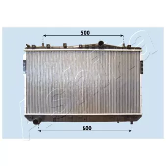 Radiateur, refroidissement du moteur ASHIKA RDA313022