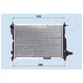 Radiateur, refroidissement du moteur ASHIKA