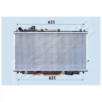 Radiateur, refroidissement du moteur ASHIKA RDA333007
