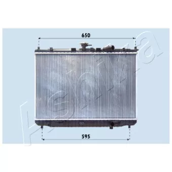 Radiateur, refroidissement du moteur ASHIKA RDA333025
