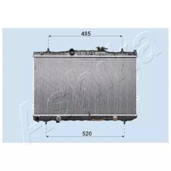 Radiateur, refroidissement du moteur ASHIKA RDA333031