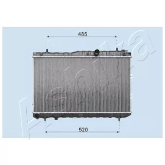 Radiateur, refroidissement du moteur ASHIKA RDA333033