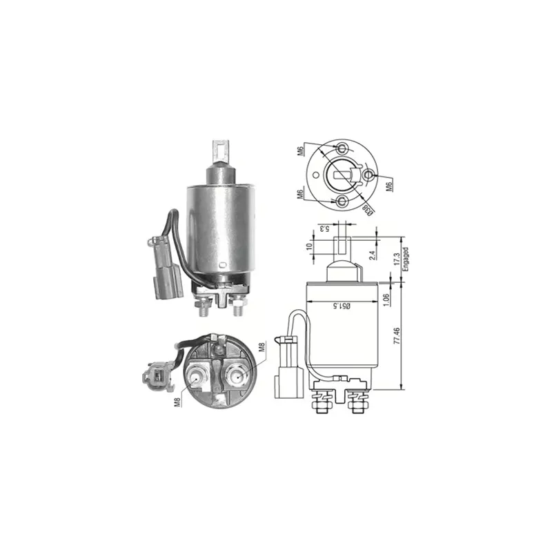 Contacteur, démarreur MAGNETI MARELLI 940113050292