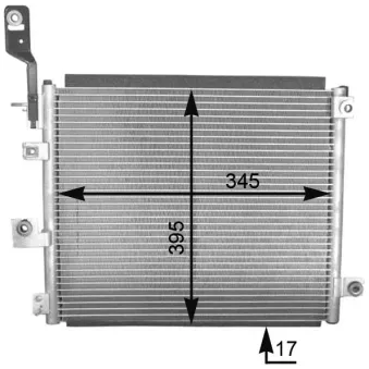 Condenseur, climatisation MAGNETI MARELLI 350203614000