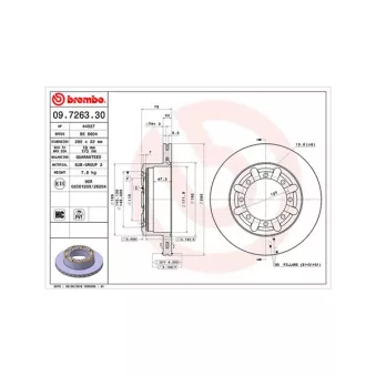 Jeu de 2 disques de frein arrière MAGNETI MARELLI 360406053900