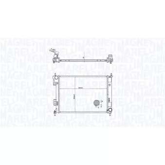 Radiateur, refroidissement du moteur MAGNETI MARELLI