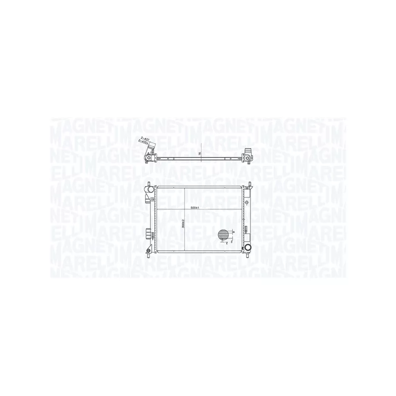 Radiateur, refroidissement du moteur MAGNETI MARELLI 350213204300
