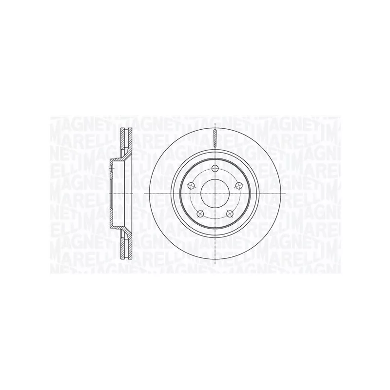 Jeu de 2 disques de frein avant MAGNETI MARELLI 361302040824