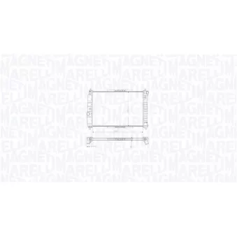 Radiateur, refroidissement du moteur MAGNETI MARELLI 350213211800