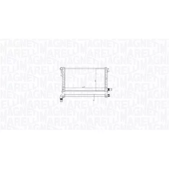 Radiateur, refroidissement du moteur MAGNETI MARELLI 350213213200