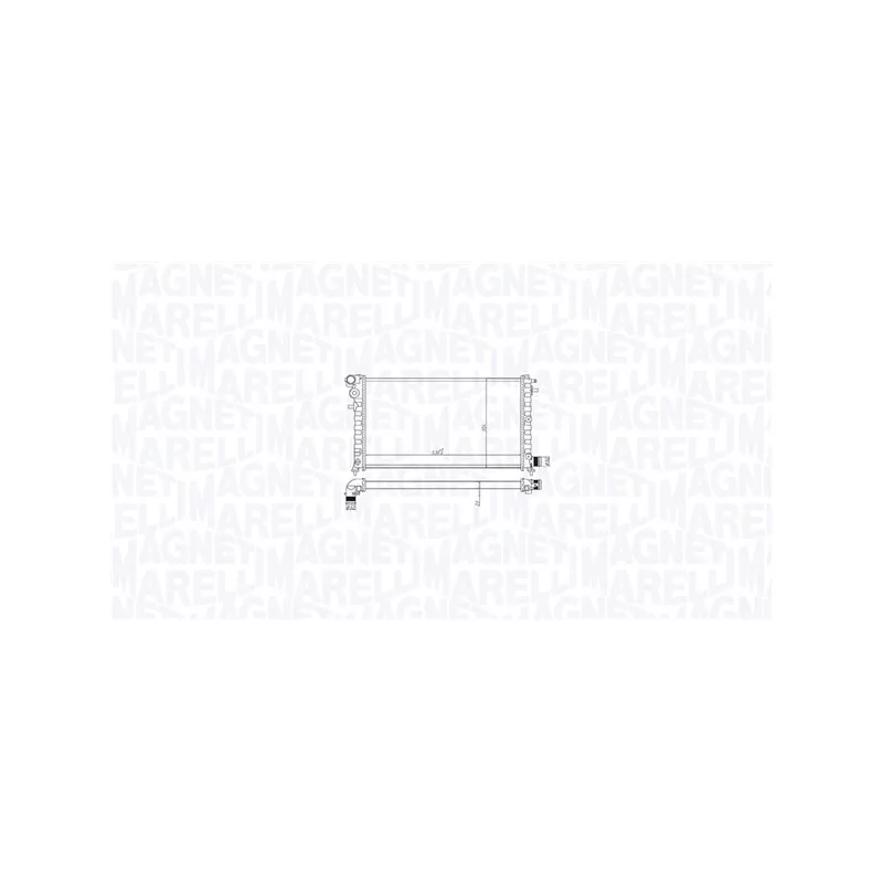 Radiateur, refroidissement du moteur MAGNETI MARELLI 350213213200