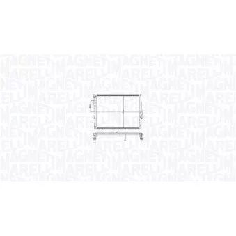 Radiateur, refroidissement du moteur MAGNETI MARELLI 350213211700