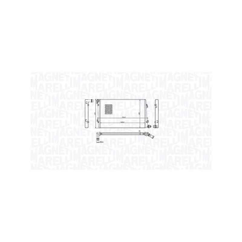 Radiateur, refroidissement du moteur MAGNETI MARELLI 350213218100