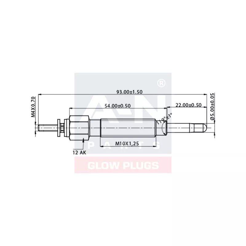 Bougie de préchauffage A-N PARTS A-N057183