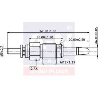 Bougie de préchauffage A-N PARTS A-N059173