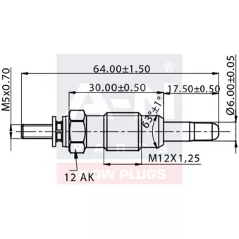 Bougie de préchauffage A-N PARTS A-N061381