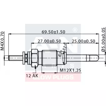 Bougie de préchauffage A-N PARTS