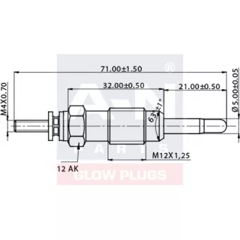 Bougie de préchauffage A-N PARTS