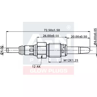 Bougie de préchauffage A-N PARTS A-N076199