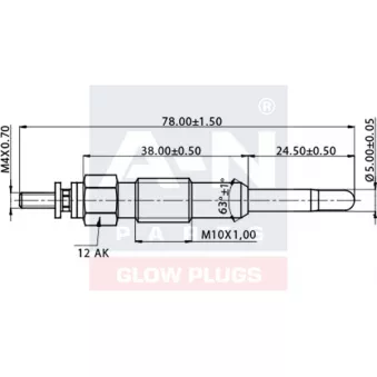 Bougie de préchauffage A-N PARTS A-N079354