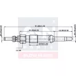 Bougie de préchauffage A-N PARTS A-N093227 - Visuel 1