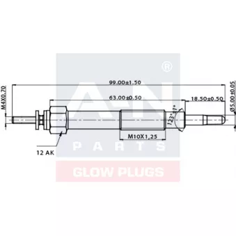 Bougie de préchauffage A-N PARTS