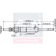 Bougie de préchauffage A-N PARTS A-N098104 - Visuel 1
