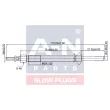 Bougie de préchauffage A-N PARTS A-N118004 - Visuel 1