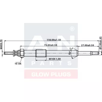Bougie de préchauffage A-N PARTS