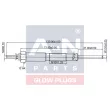 Bougie de préchauffage A-N PARTS A-N121526 - Visuel 1