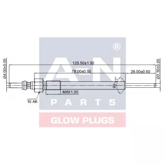 Bougie de préchauffage A-N PARTS