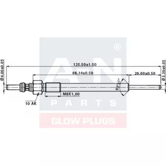 Bougie de préchauffage A-N PARTS